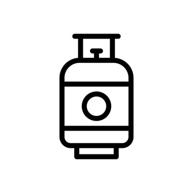 silindir vektör ince çizgi simgesi