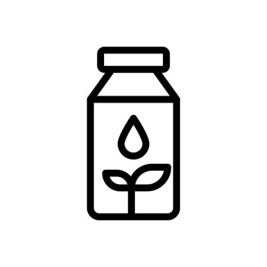 yağ vektörü ince çizgi simgesi