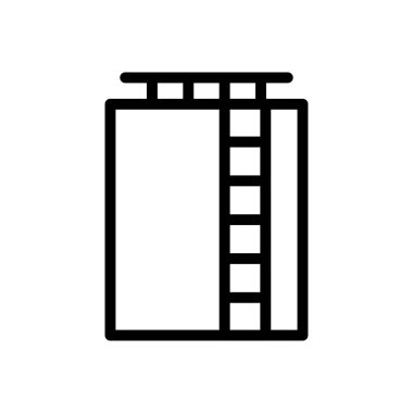 Derrick vektör ince çizgi simgesi