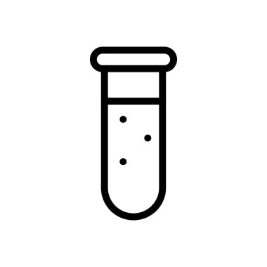 tüp vektör ince çizgi simgesi