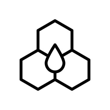 yağ vektörü ince çizgi simgesi