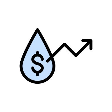 grafik vektörü düz renk simgesi