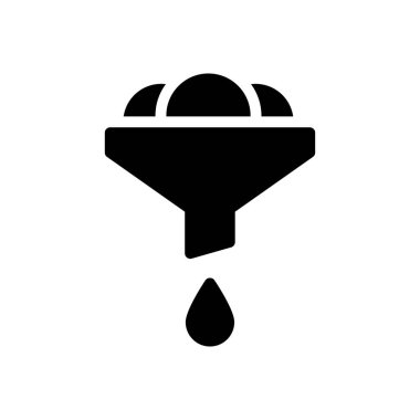 filtre vektörü ince çizgi simgesi