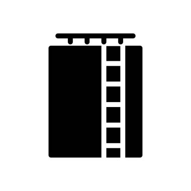 Derrick vektör ince çizgi simgesi