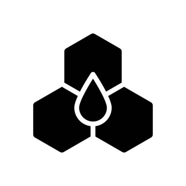 yağ vektörü ince çizgi simgesi