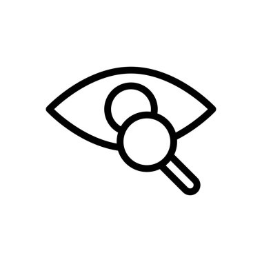 denetleme vektörü ince çizgi simgesi