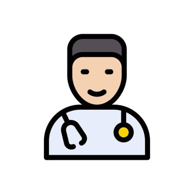 check-up vektörü düz renk simgesi