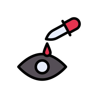 Bırakma vektörü düz renk simgesi