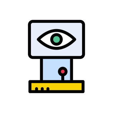 deneme vektörü düz renk simgesi