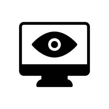 görünüm vektörü düz simgesi