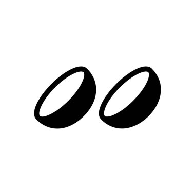 kontak lens vektör simgesi düz simge