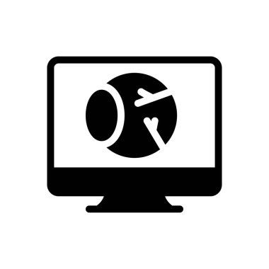 göz vektörü simgesi düz simge