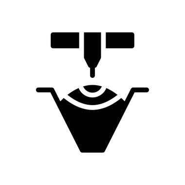 Retina vektör simgesi düz simge