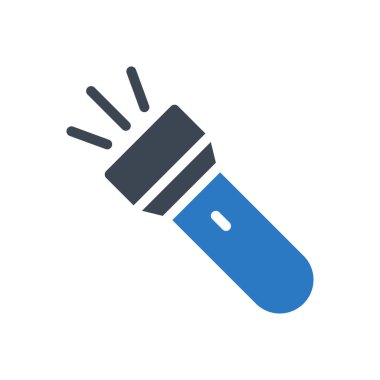 meşale vektörü ince çizgi simgesi