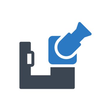 Görme vektörü ince çizgi simgesi