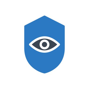 kalkan vektörü ince çizgi simgesi