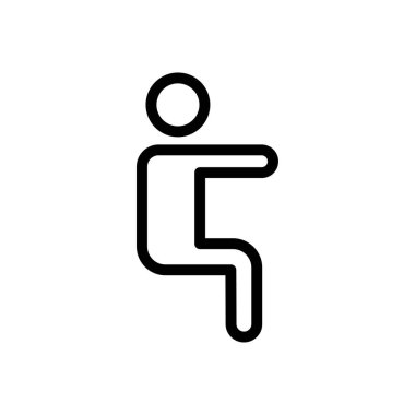 tedavi vektörü ince çizgi simgesi