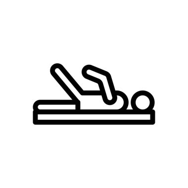 tedavi vektörü ince çizgi simgesi