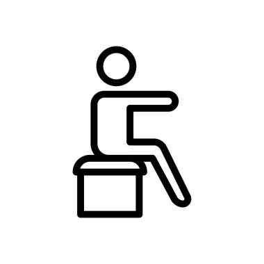 tedavi vektörü ince çizgi simgesi