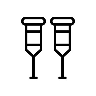 Walker vektör ince çizgi simgesi