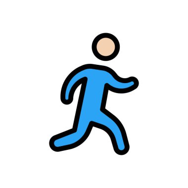 Fizyoterapi vektörü düz renk simgesi