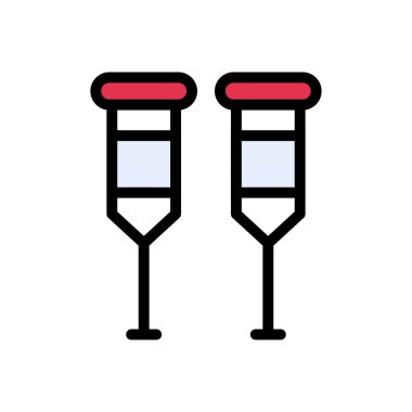 Walker vektör düz renk simgesi