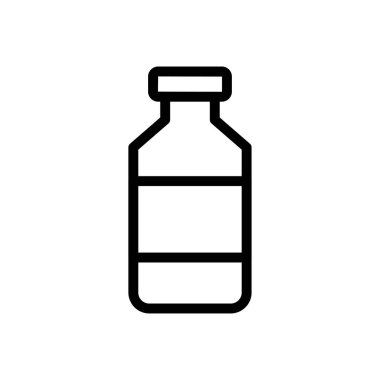 Temizleme vektörü ince çizgi simgesi