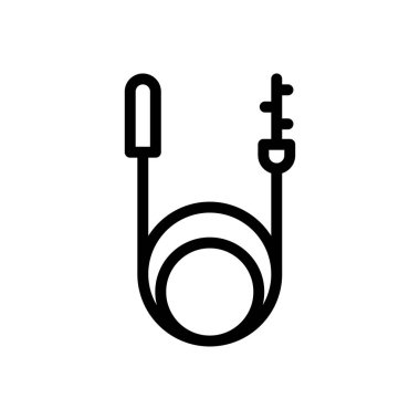 termoçift vektör ince çizgi simgesi