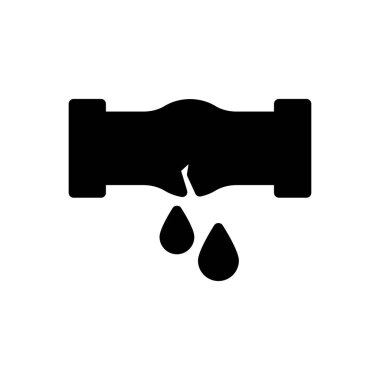 Kırık vektör sembolü düz simgesi