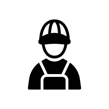 işçi vektör simgesi düz simge
