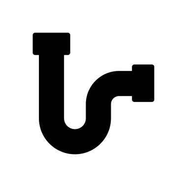 boru vektör düz simge