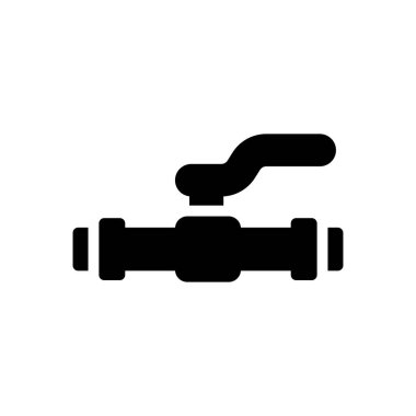 Boru hattı vektör simgesi düz simgesi