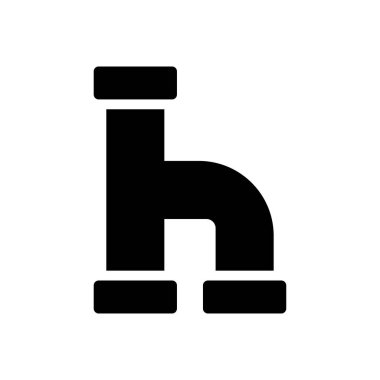 Boru hattı vektör simgesi düz simgesi