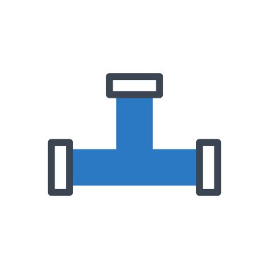 Boru hattı vektör renk simgesi