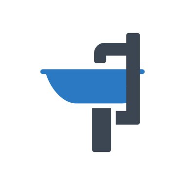 Musluk vektörü renk simgesi