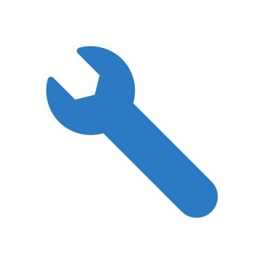 İngiliz anahtarı vektör renk simgesi