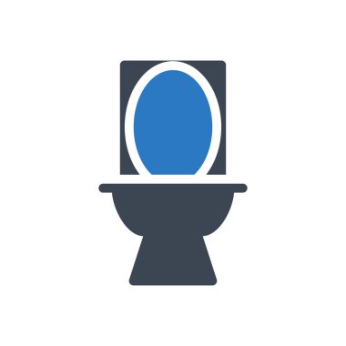 tuvalet vektörü renk simgesi
