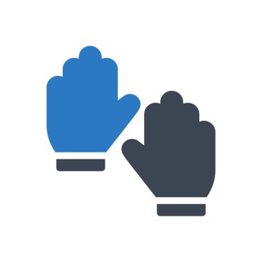 Eldiven vektör renk simgesi