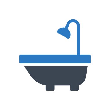 duş vektörü renk simgesi