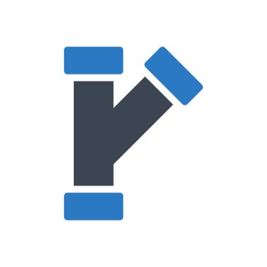 Boru hattı vektör renk simgesi