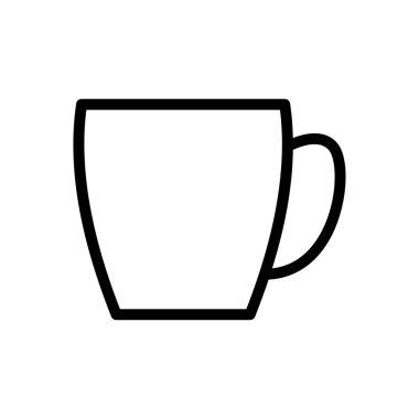 Çömlek vektörü ince çizgi simgesi