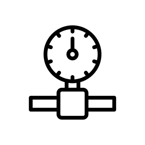 Druckvektor Symbol Für Dünne Linie — Stockvektor