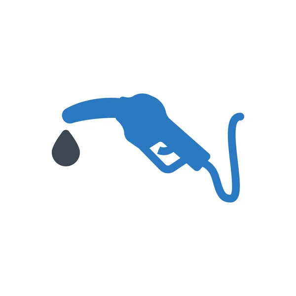 Petrol Vector Glyph Color Icon — Stock Vector