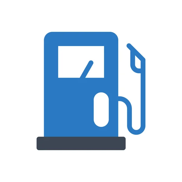 Gasolina Vector Glifo Icono Color — Vector de stock