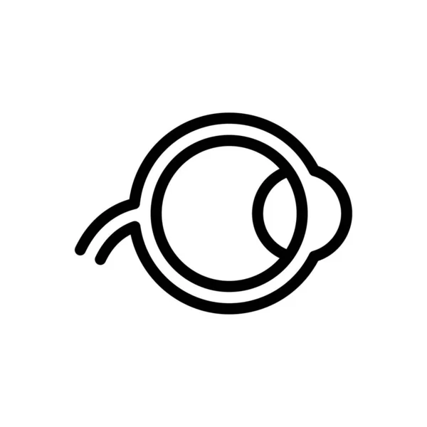網膜ベクトル線のアイコン — ストックベクタ