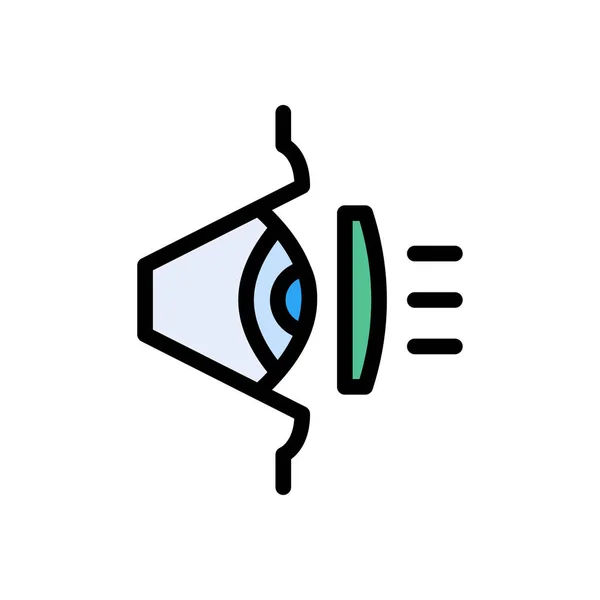 Иконка Векторного Цвета Глаз — стоковый вектор