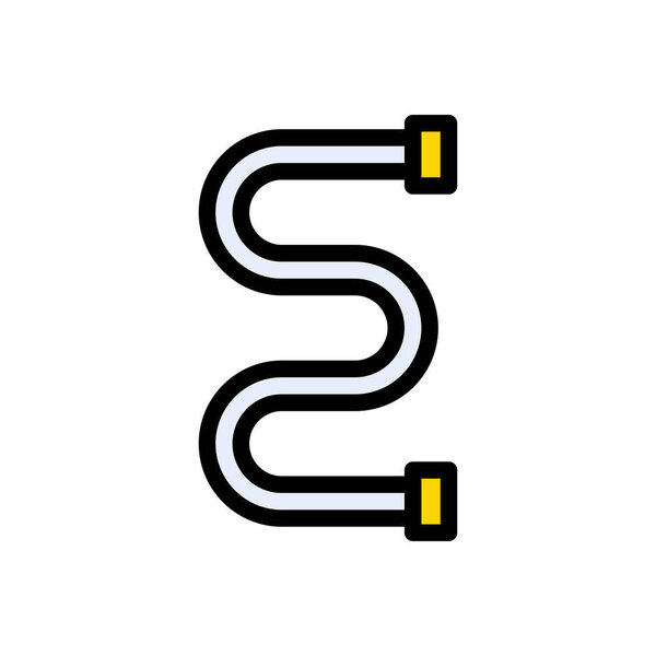 pipeline  vector flat color icon