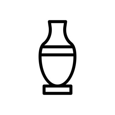 seramik vektör ince çizgi simgesi