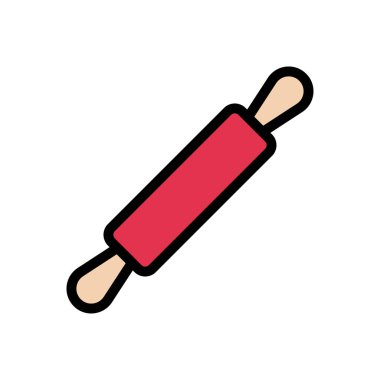 pin vektörü düz renk simgesi