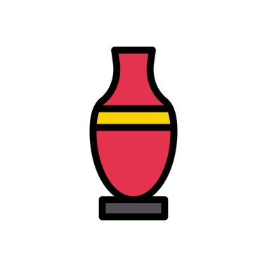 seramik vektör düz renk simgesi